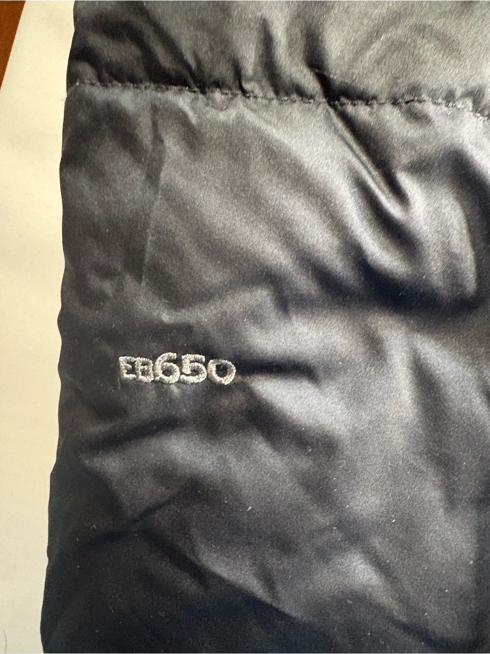 Eddie Bauer Mens EB650 Down Puffer Jacket Black Full Zip Winter Coat - Picture 5 of 7